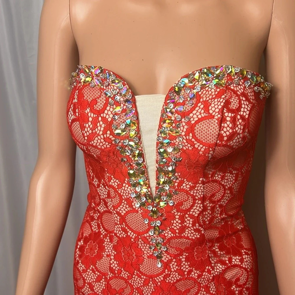 Dancing Queen Dress Gown Formal size XS Red - Picture 2 of 13